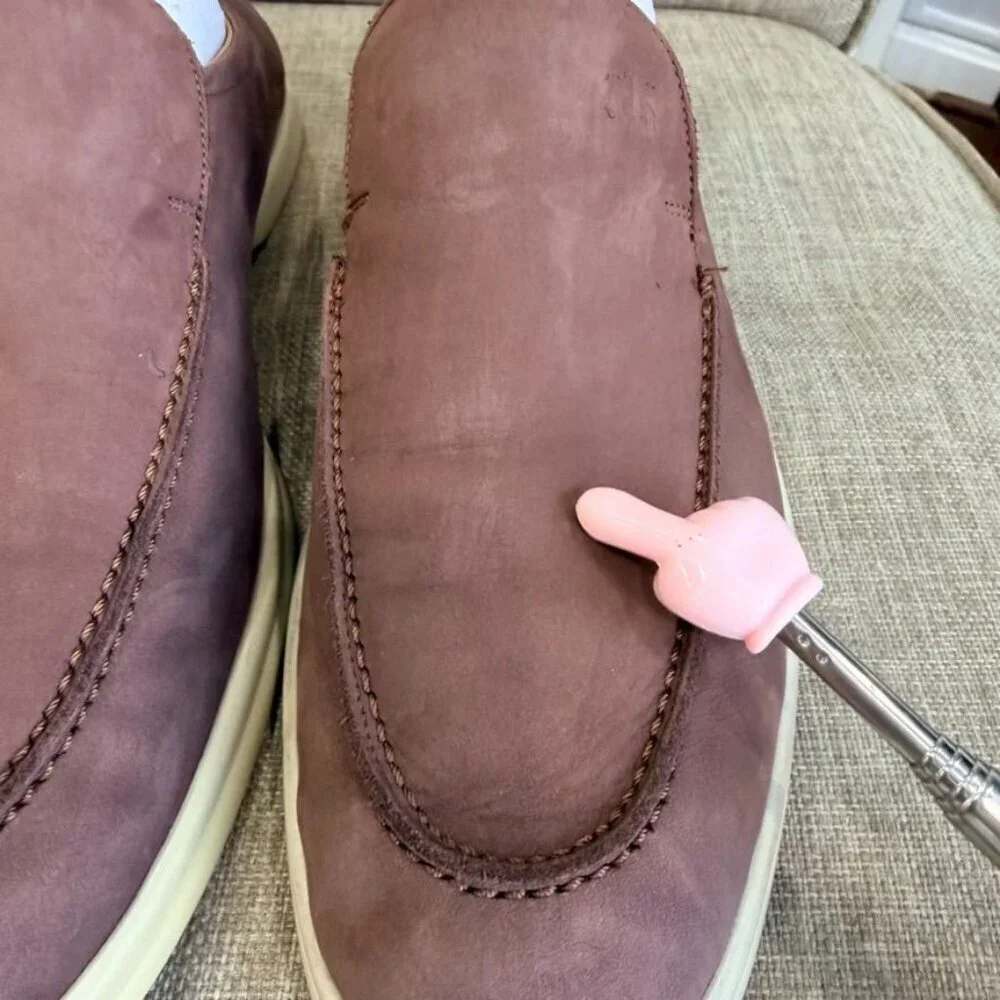 Brooks Brothers Voyager 1 Nubuck Slip-On Loafers – Brown (11.5)